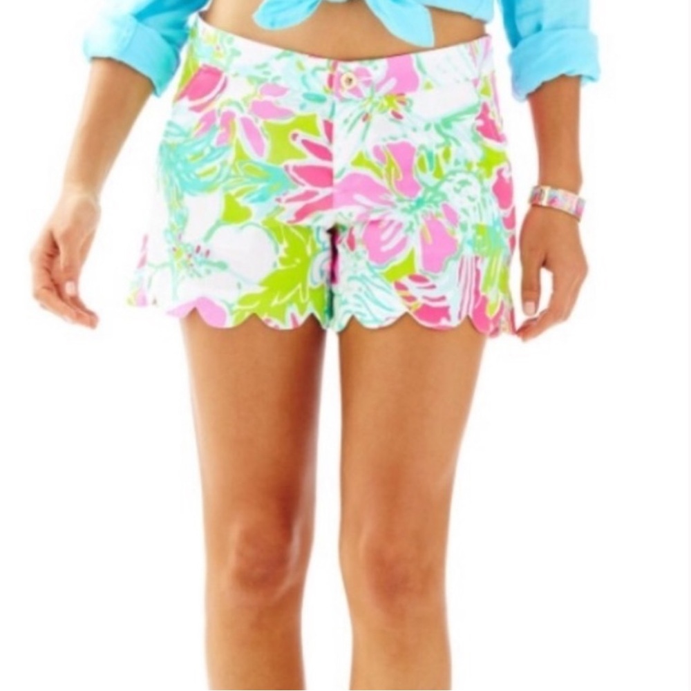 Lilly Pulitzer Don’t Give A Cluck Buttercup Shorts J2